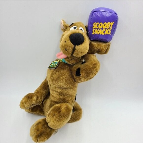 Vintage Hanna Barbera Scooby Doo Snacks Toy Plush Stuffed Animal Lot of 2 - Picture 2 of 12